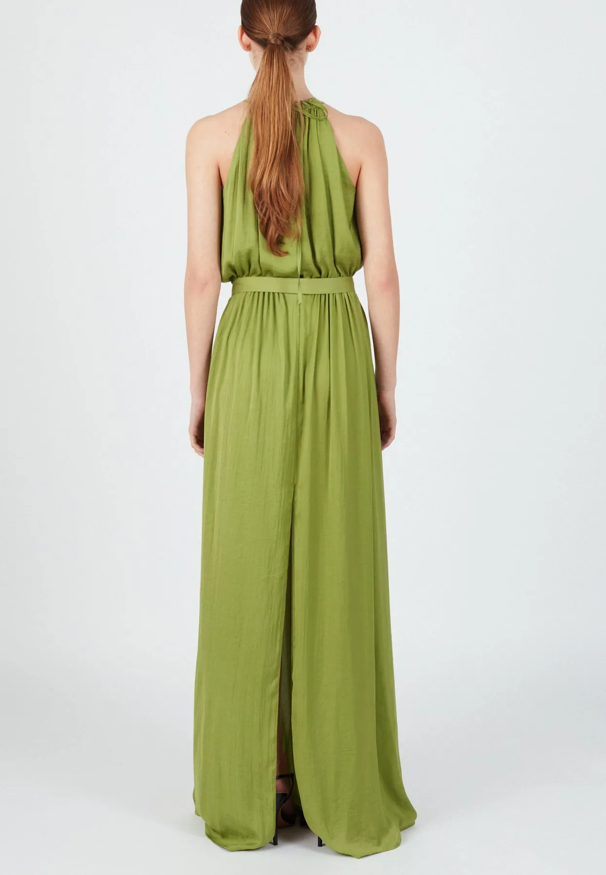 ASOKA maxi pastel green bridesmaid dress