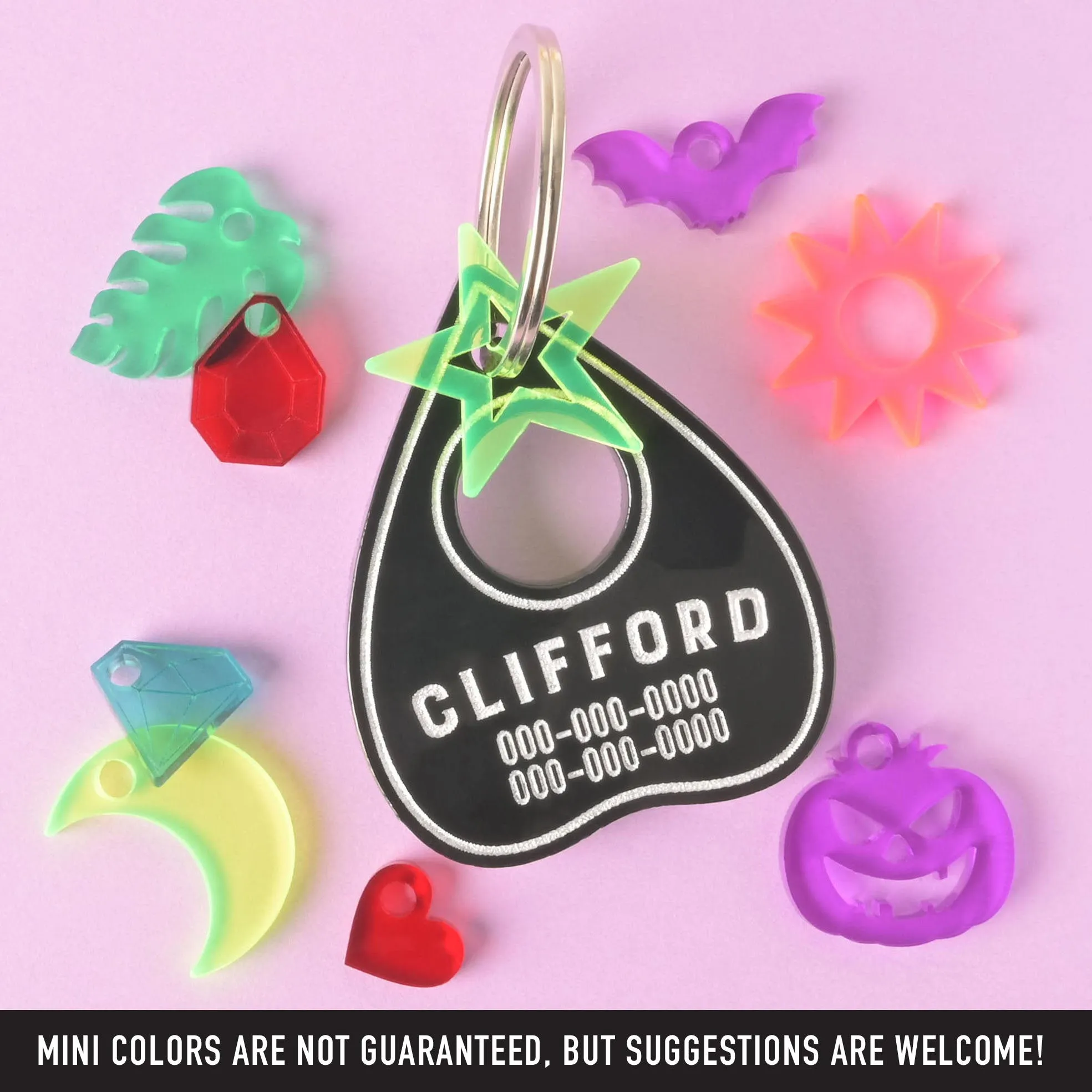 Clifford, Ouija Planchette, Personalized Pet Tag