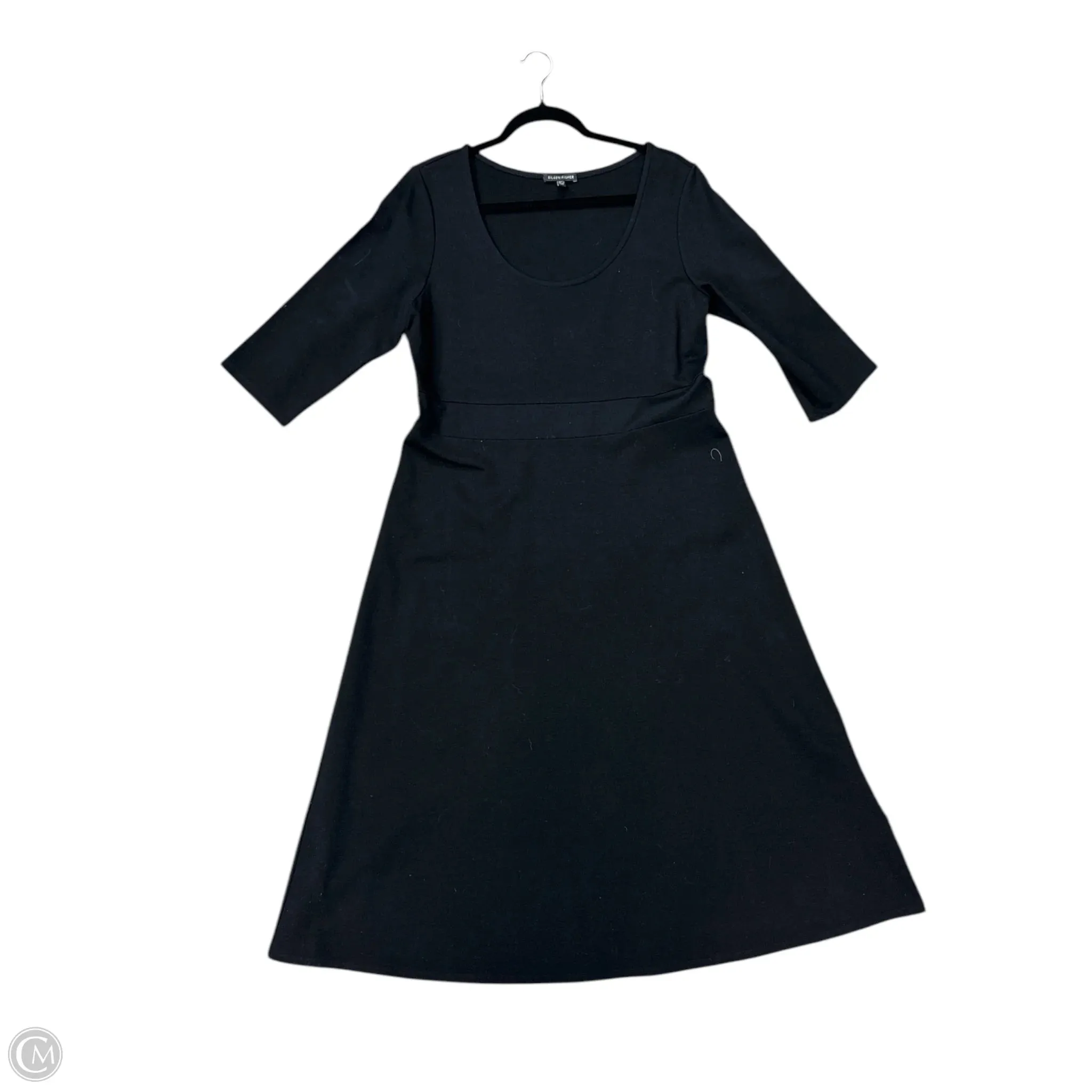 Dress Casual Midi By Eileen Fisher In Black, Size: 10