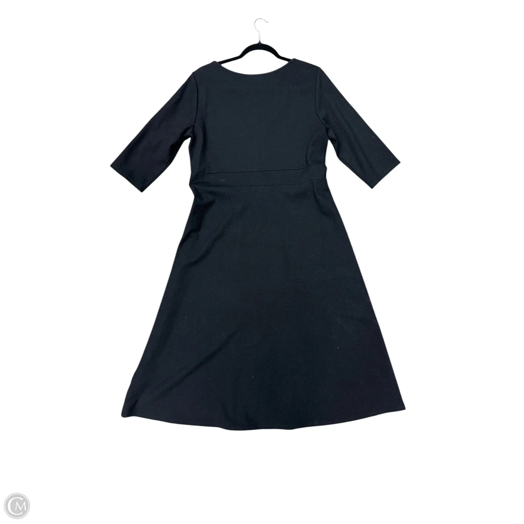 Dress Casual Midi By Eileen Fisher In Black, Size: 10