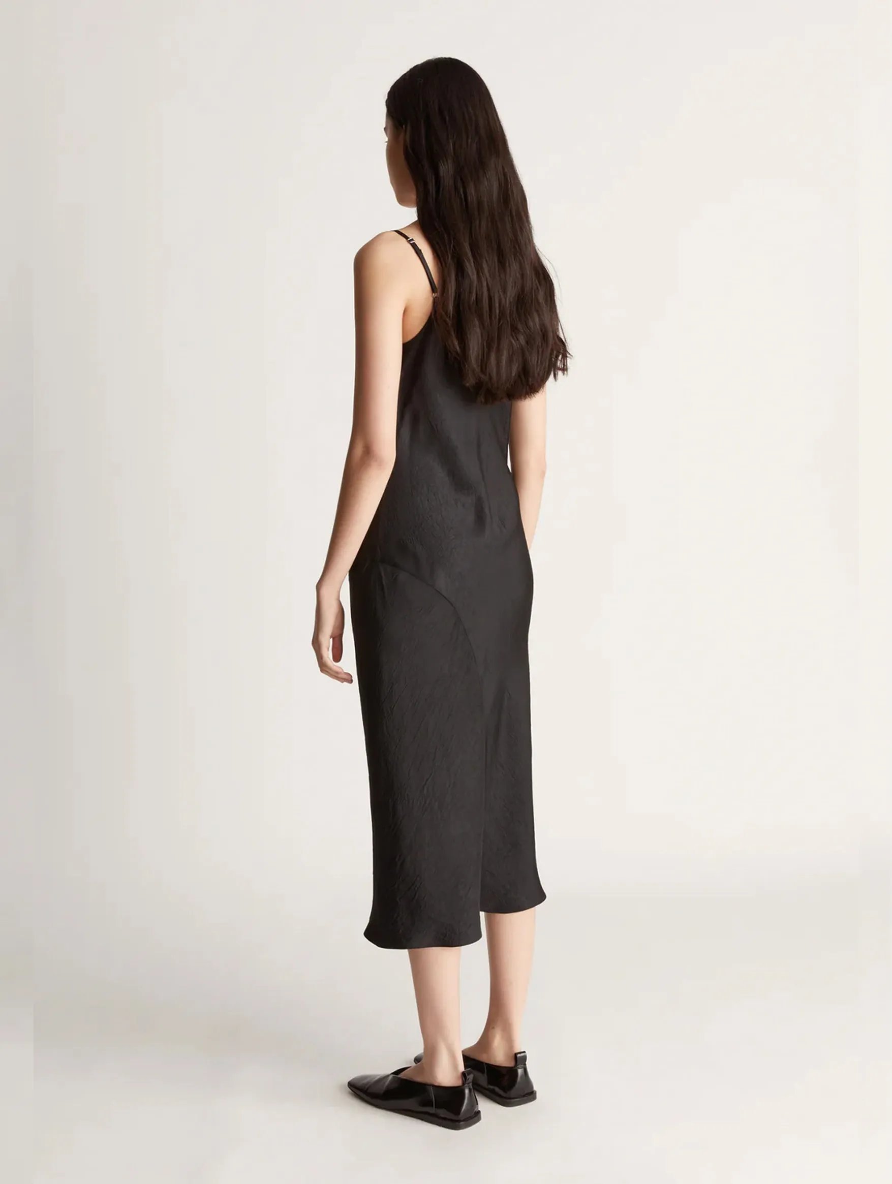 Eden Slip Dress in Black